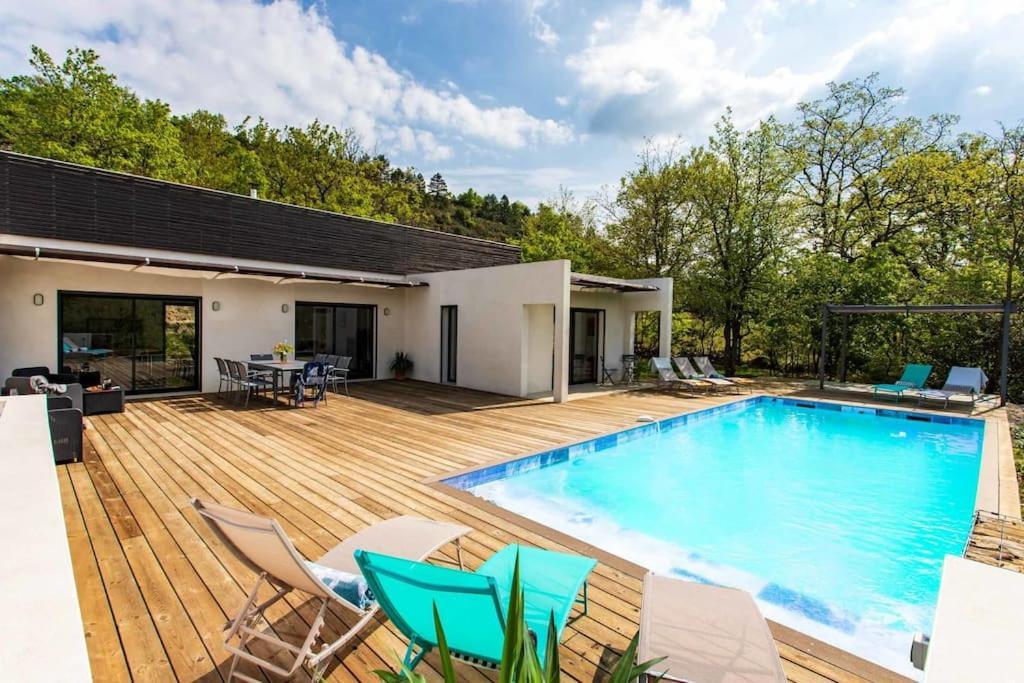 Villa Blanche, Contemporary, Cathars, Couiza, Carcassonne Buitenkant foto